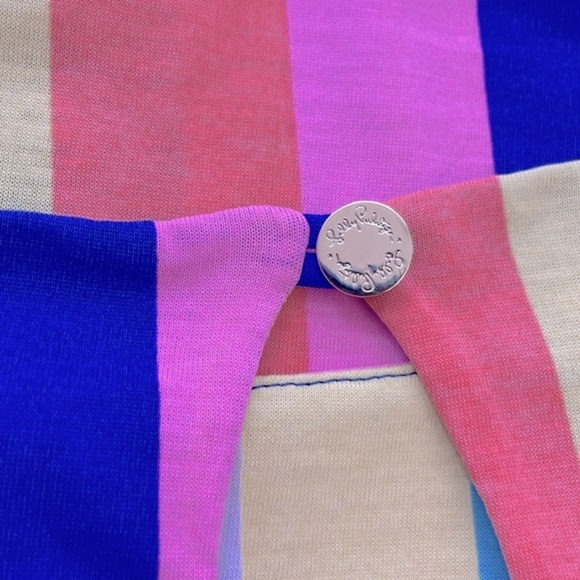 Lily Pulitzer Waverly Top in Multi Sun Stripe/Rainbow Stripe. Size XS - Picture 9 of 13